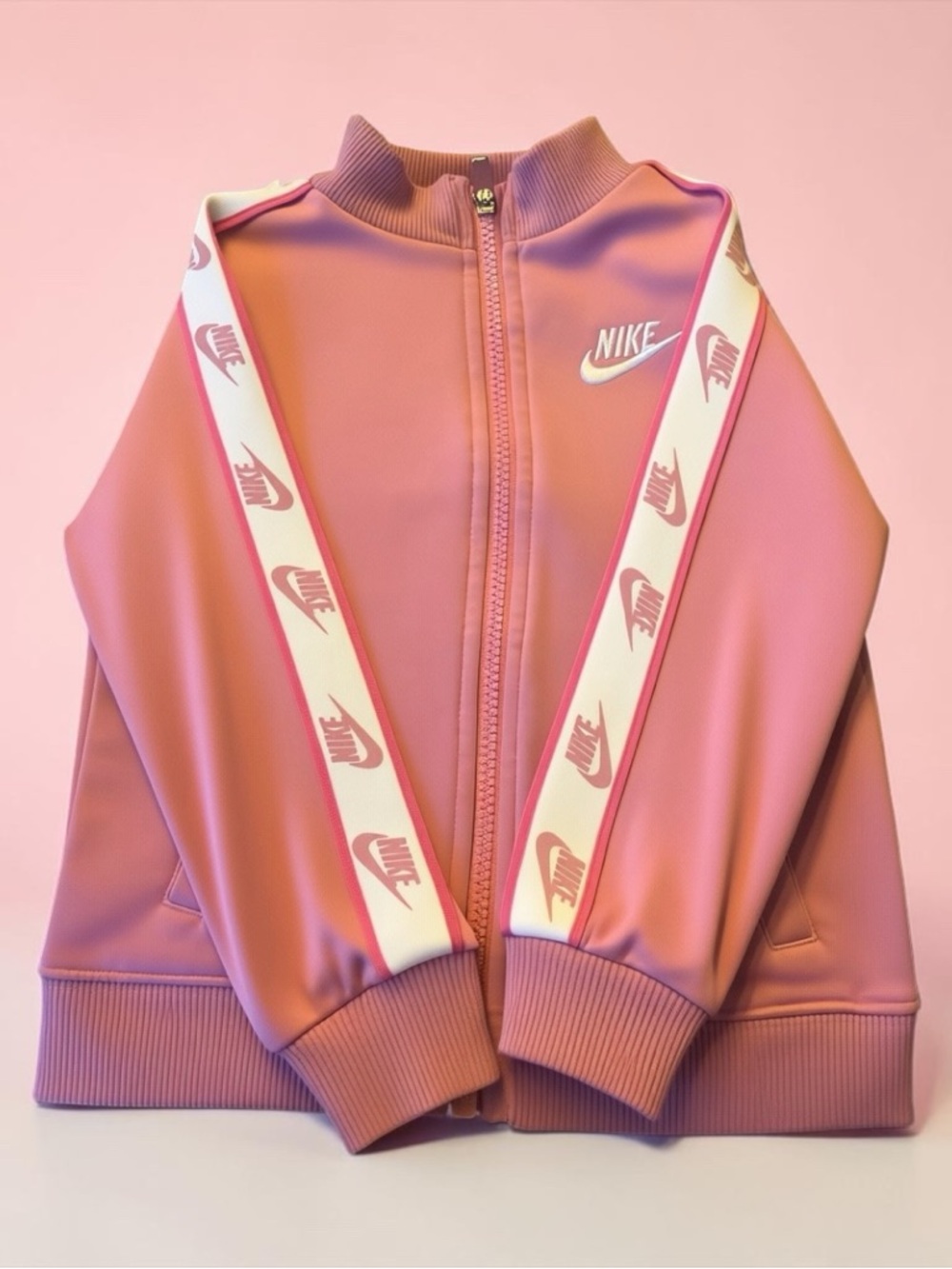 Nike Toddler Jacket Pink 3T Full Zip Track Jacket 2–3Y